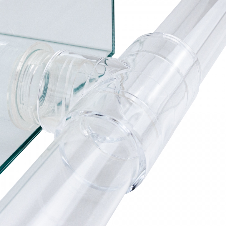 Rohrverbinder glasklar für 50mm - T